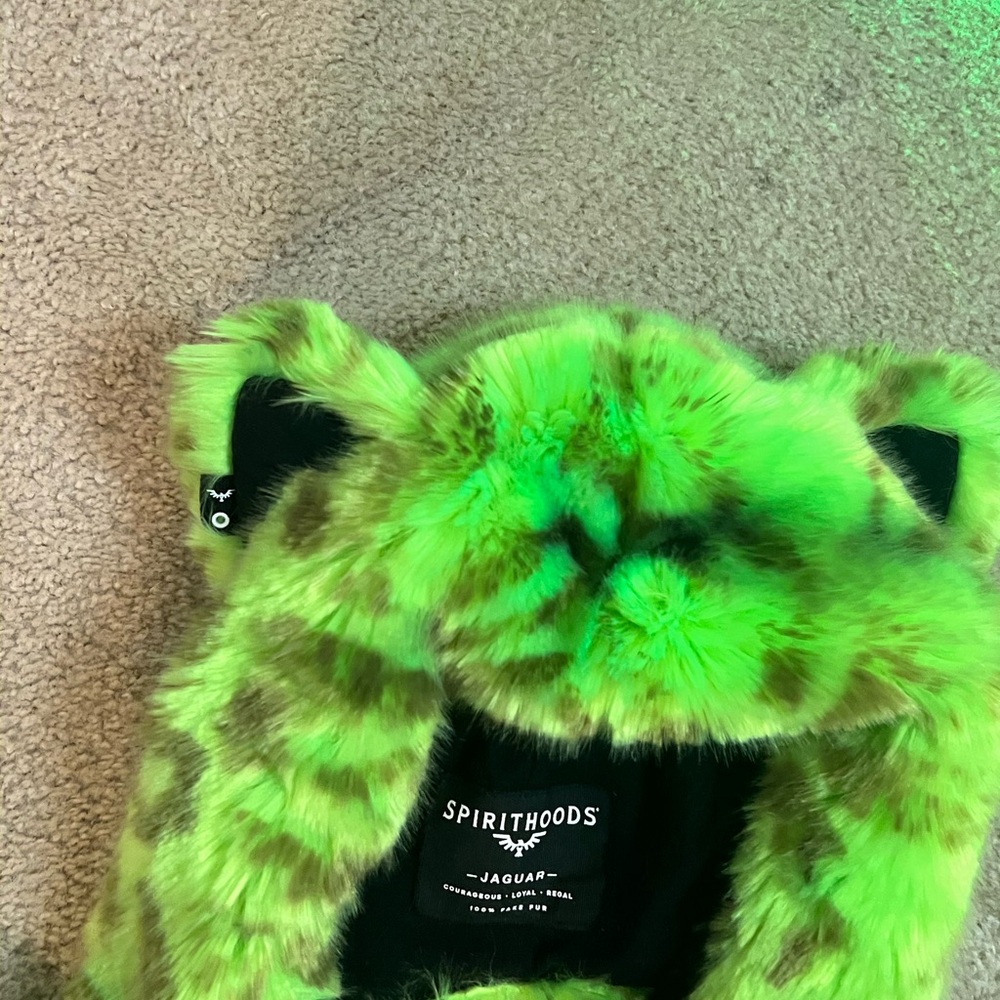 SpiritHoods Vibrant Green Kids Jaguar Hat